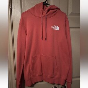 The North Face Men's Large Box NSE Pullover Hoodie Salmon Yellow Box